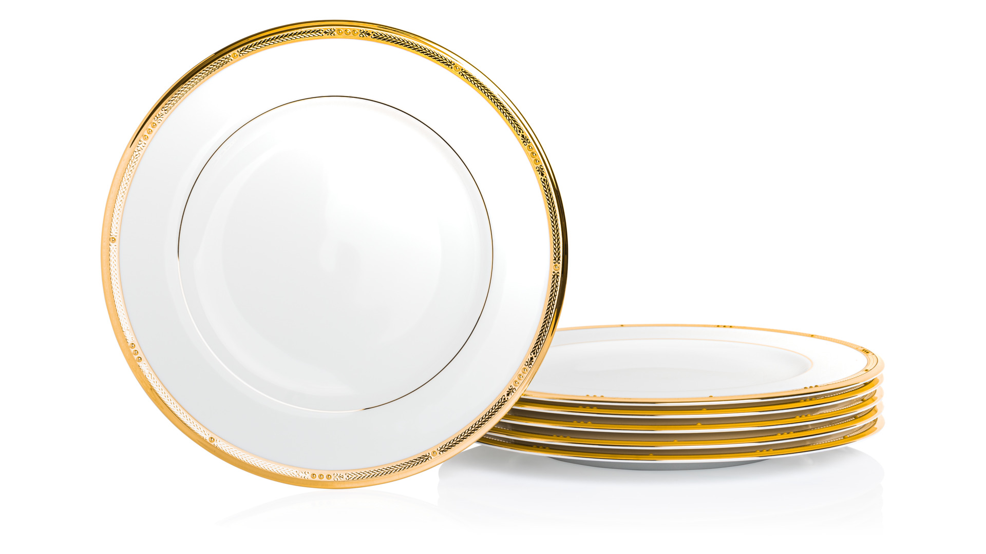 10654840 Noritake Сервиз столовый Noritake "Чатлайн, золотой кант" 6/33 Фарфор костяной  - Вид №11