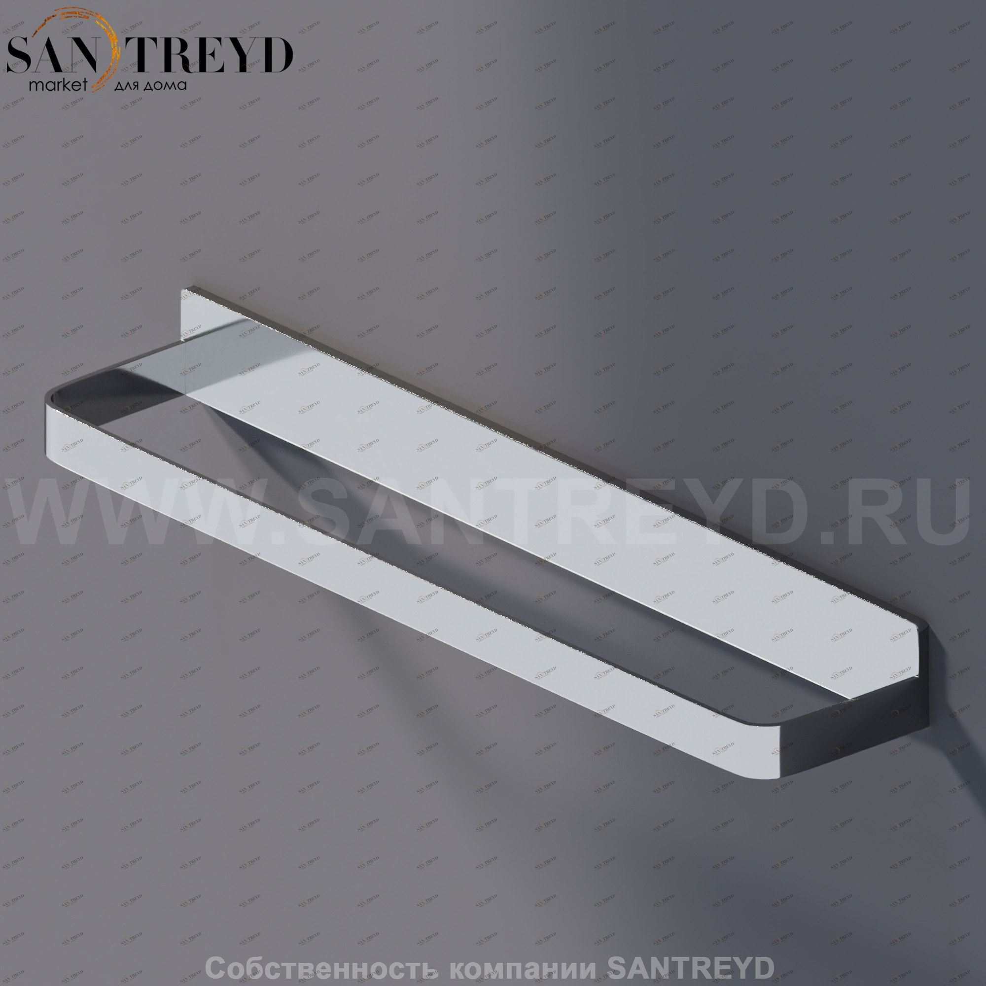 Agape MEMORY Полотенцедержатель 48 см хромированный AMEM858A