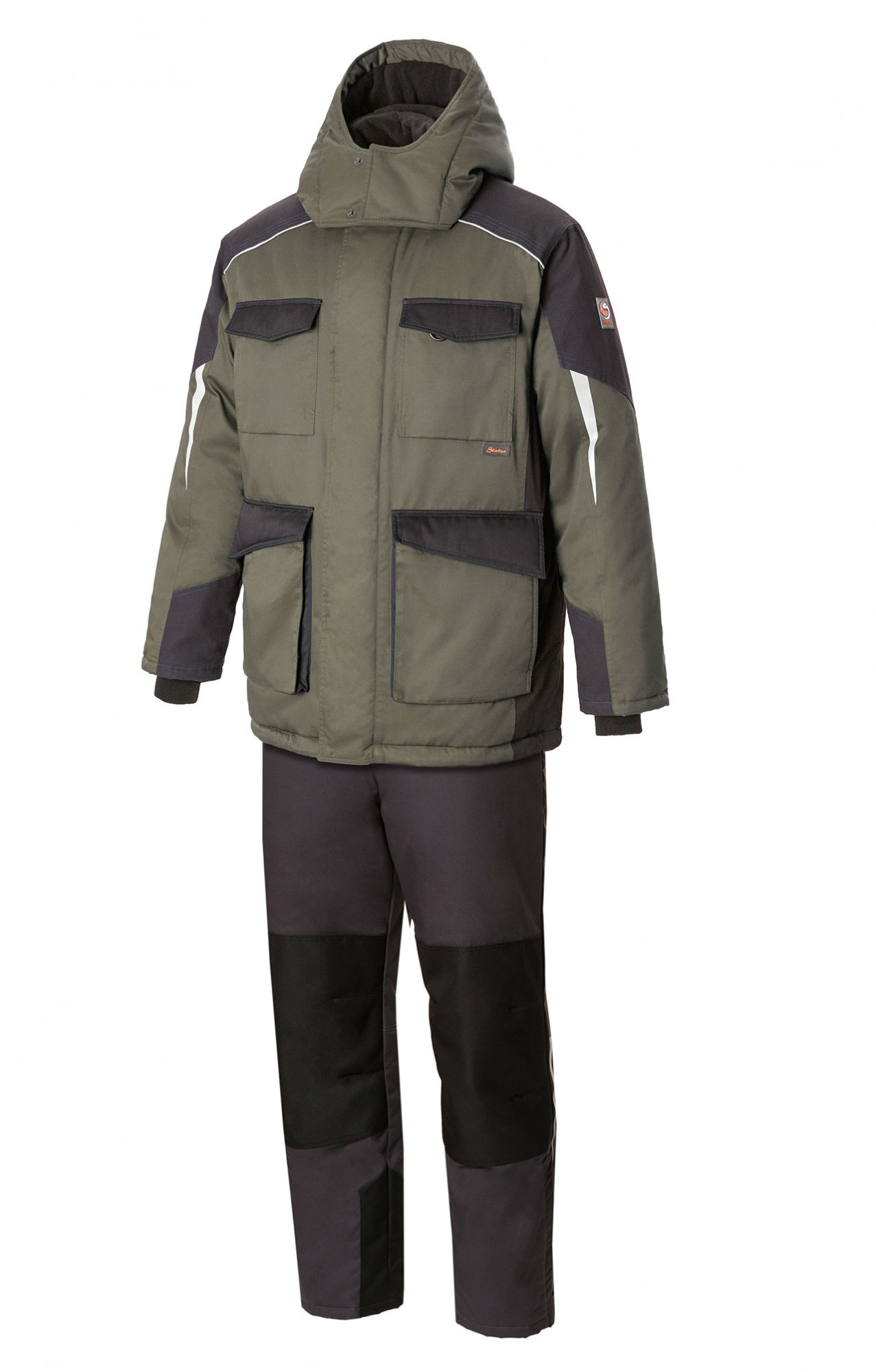 5037896 Костюм утепленный серый хаки графит STATUS  Зимняя спецодежда  размер 52-54/182-188 