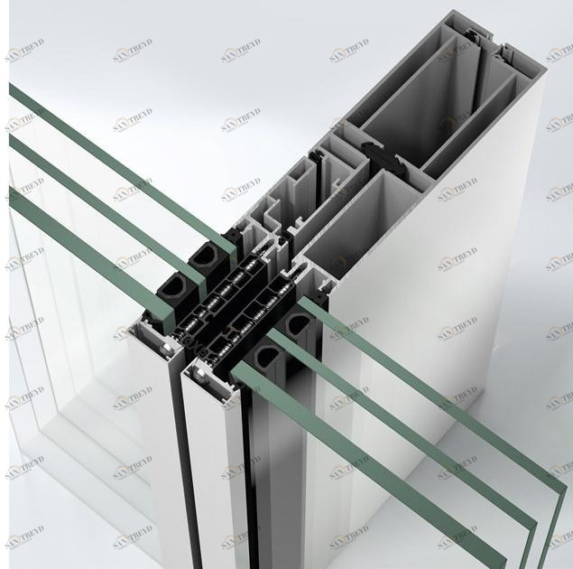 Schüco Сплошная фасадная система из алюминия sun-id-1363863