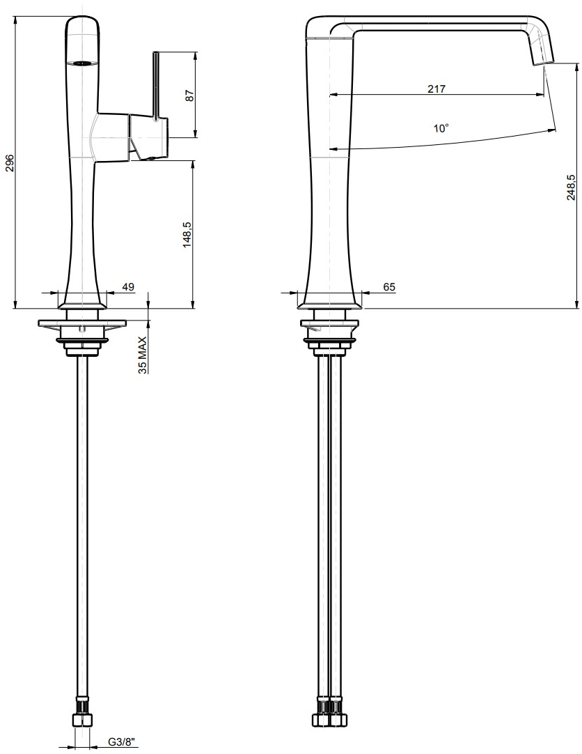 Rubinetterie Frattini Смеситель для мойки, однорычажный Delizia sun-id-1353876 - Вид №1