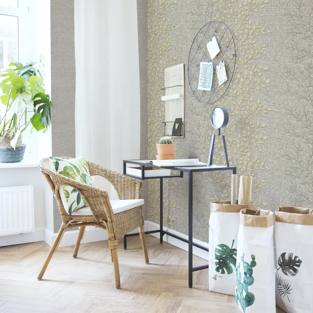 Обои флизелиновые Euro Decor Thea серые 1.06 м 7014-11 STLM-2037550 - Вид №2