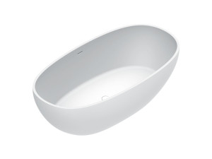 Овальная ванна в центре комнаты