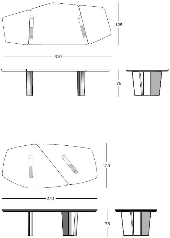 Longhi Стол из мрамора и дерева Loveluxe 2020 – sartoria collection sun-id-1366052 - Вид №16