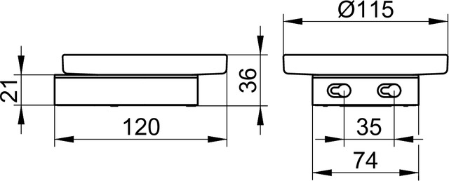 14755019000 Полочка для мыла KEUCO Smart.2 - Вид №2