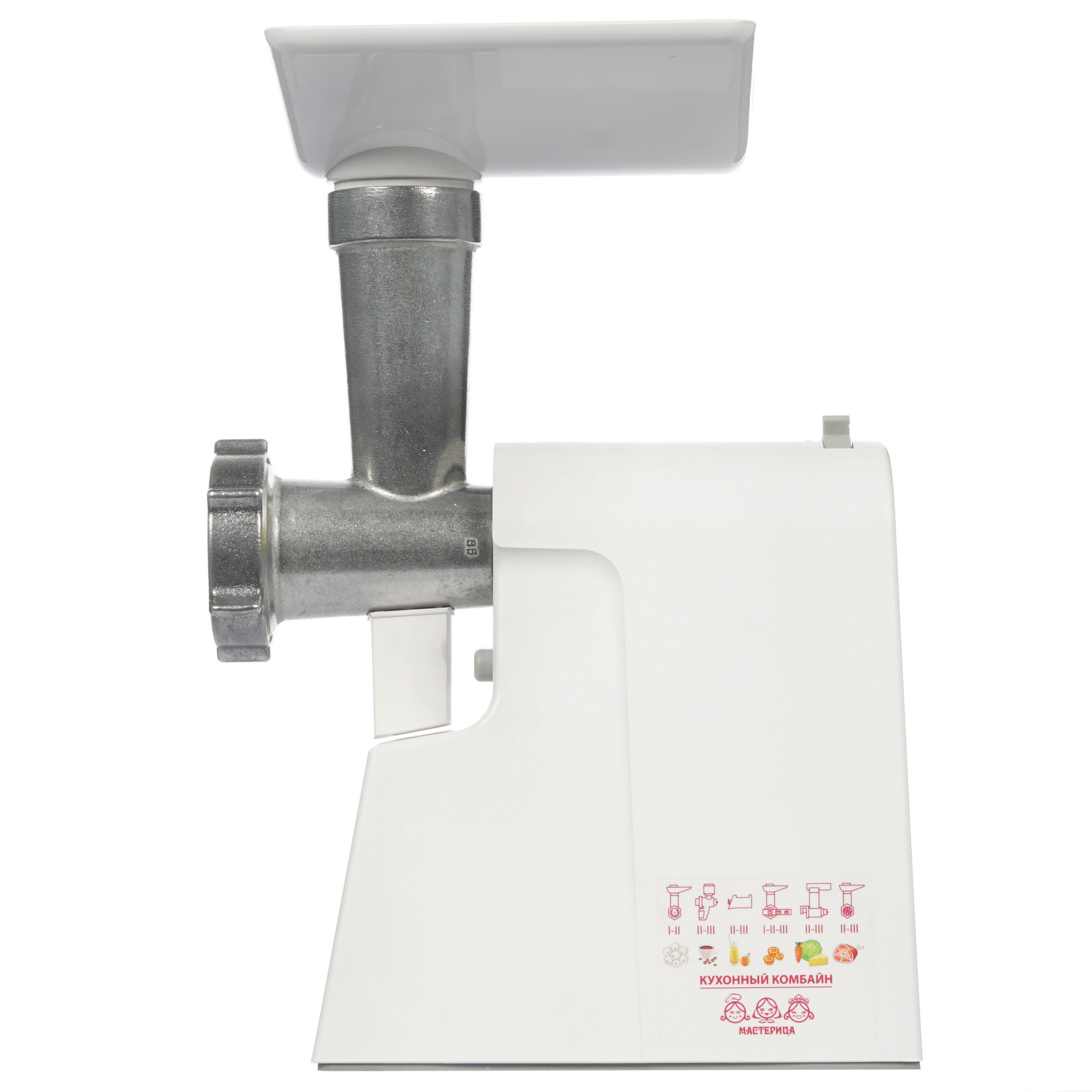 8157399 Мясорубка электрическая Мастерица КЭМ-02 белый STDN-0020740 - Вид №2