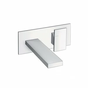 CRITA256 Смеситель для раковины настенный REGULAR внешние части для CRICS200 (правая сторона) - CRICS201 (левая сторона) со сливом Up & Down 1 ”1/4 и металлической пластиной Cristina Rubinetterie