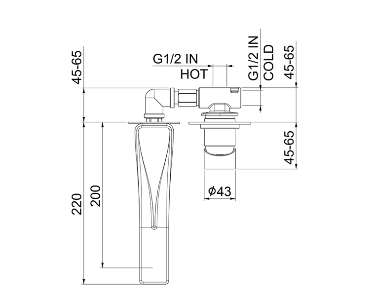 AC1039741 Излив , белый Webert #VALUE!  - Вид №1