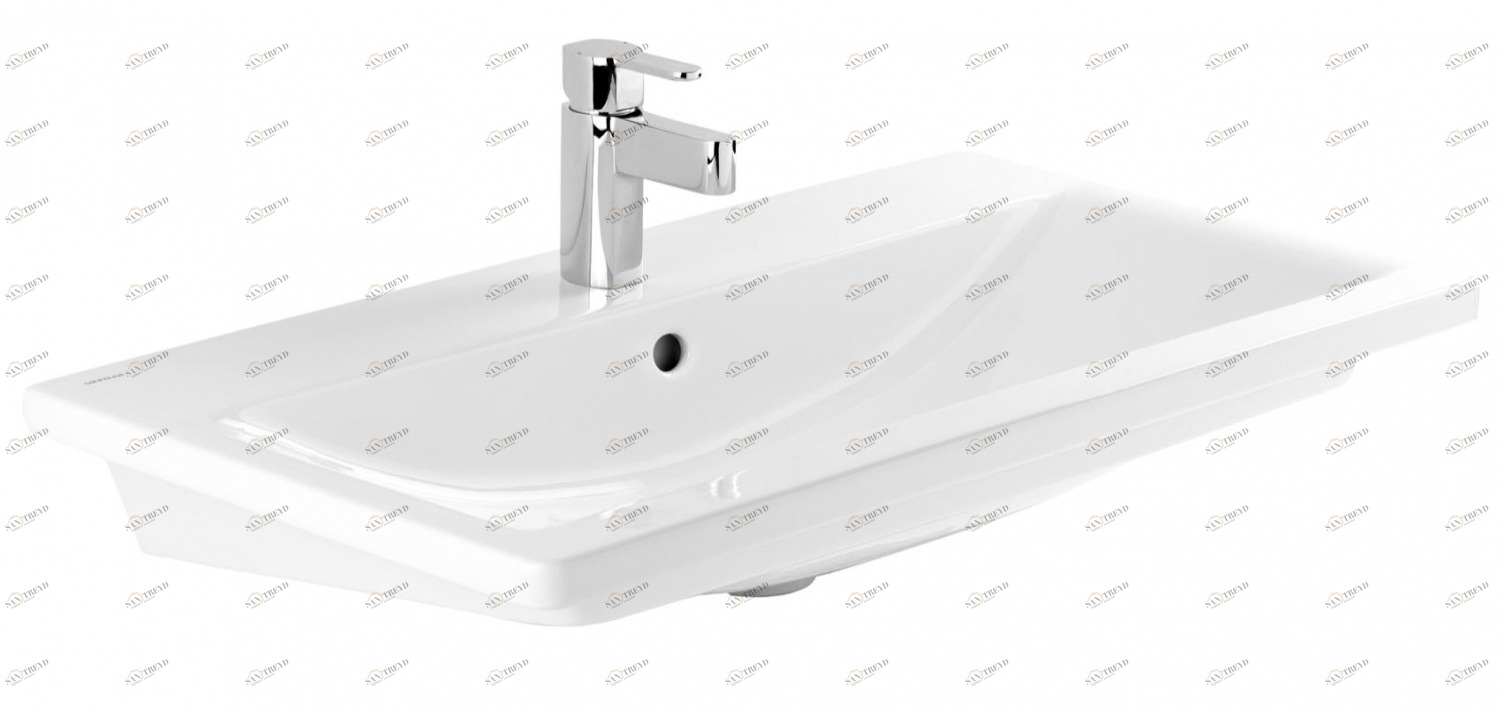 134360004 Подвесная раковина настенная прямоугольная Sanindusa 