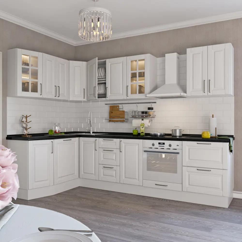 Дверь для кухонного шкафа "Леда белая" под духовку 10X60 см DELINIA STLM-2076760 - Вид №3