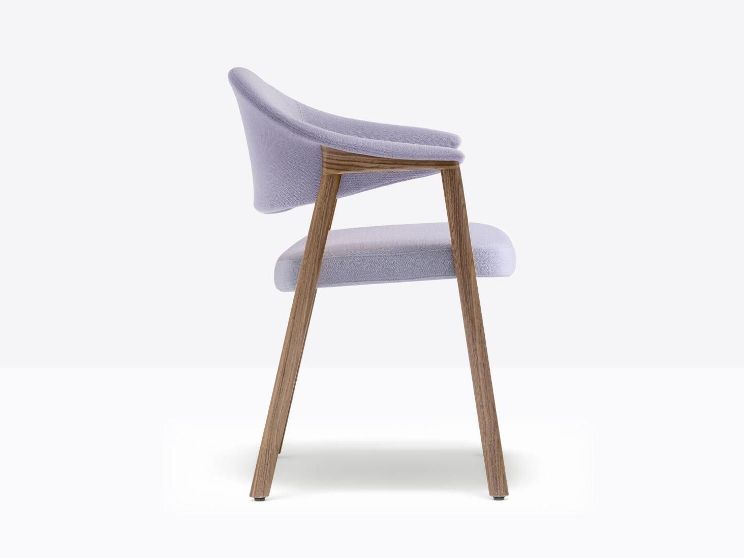 Мягкий тканевый стул с подлокотниками Pedrali ARCH-00055085 - Вид №2