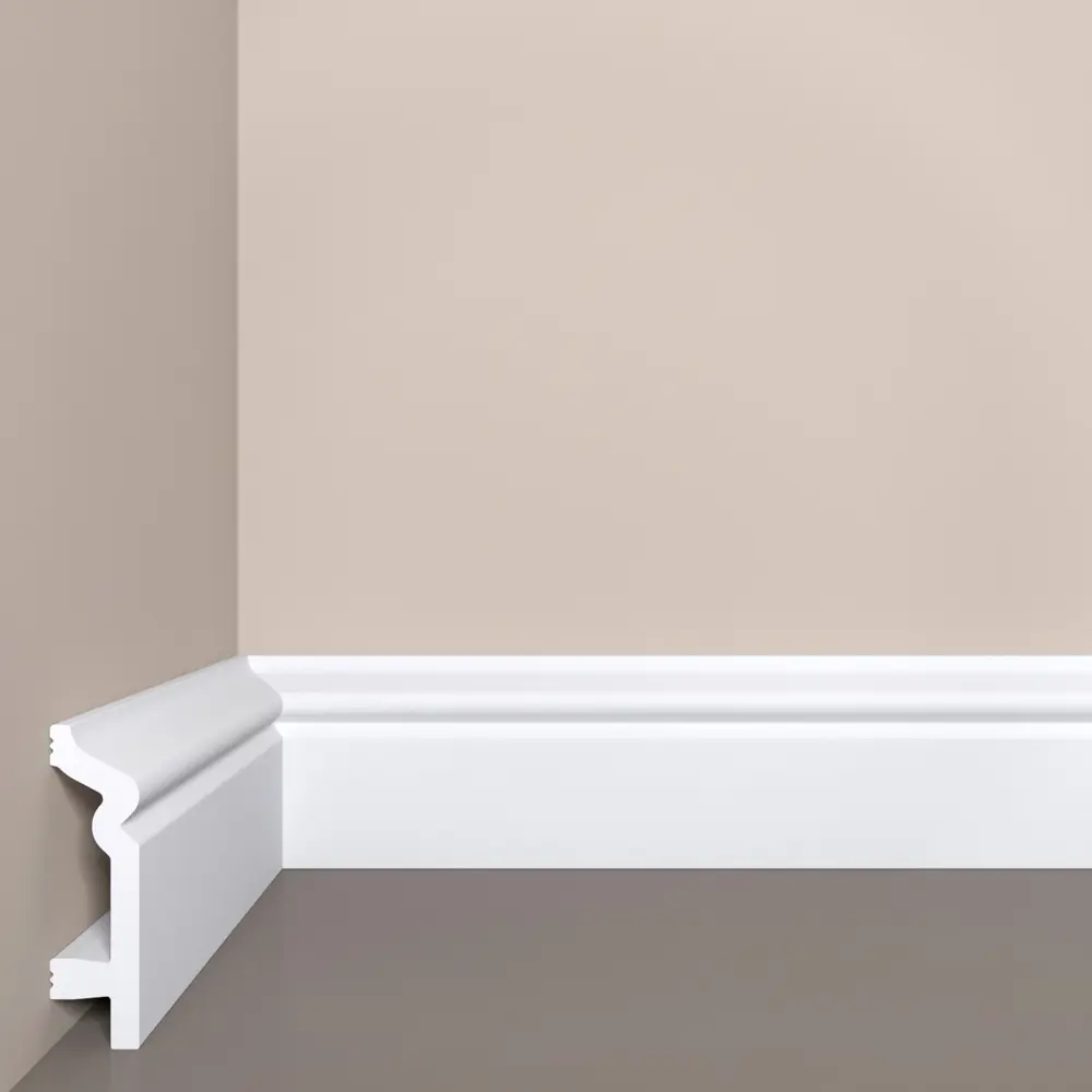 90761323 Плинтус Bello Deco 80x2000x22мм 1шт белый STLM-0372114