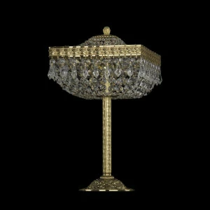 Лампа настольная хрустальная 48х25 см золотистая Bohemia Ivele 19012L6/25IV G BOHEMIA IVELE КЛАССИЧЕСКИЕ 00-3889211 Золото;прозрачный