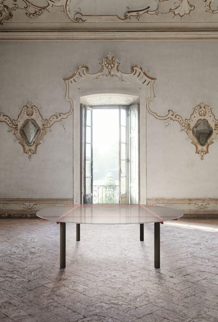 IOC project partners Модульный круглый стеклянный стол для совещаний Balance sun-id-1347825 - Вид №2