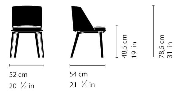 Деревянный стул с мягким сиденьем Very Wood Weekend ARCH-00009073 - Вид №2