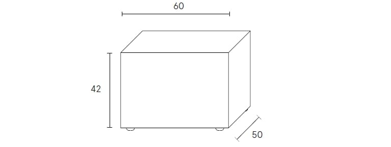 Прикроватная тумбочка из МДФ с ящиками ALBEDO Nazca B ARCH-00099341 - Вид №9