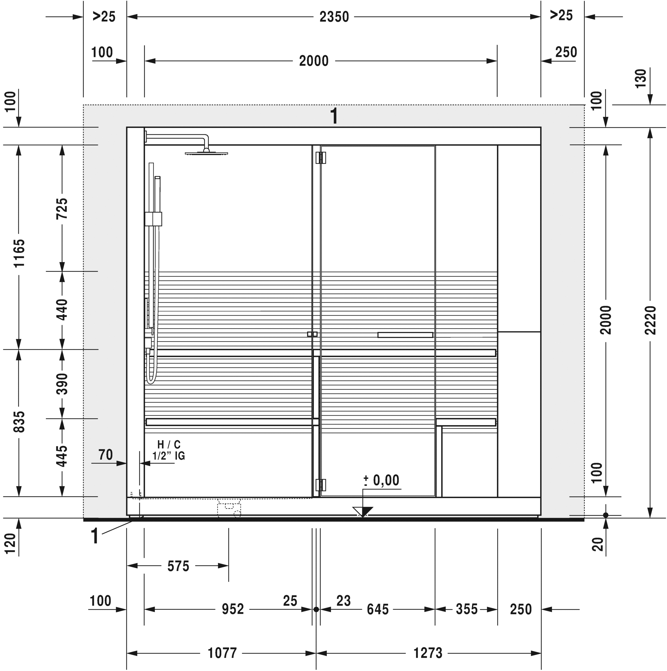 7504..002011000 Inipi Сауна Inipi Ama, отдельно стоящая Белый глянцевый декор Duravit  - Вид №6