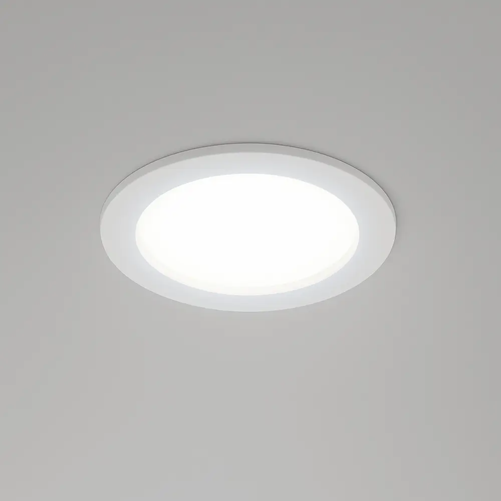Светильник точечный LED встраиваемый Osram Ret 760LM отверстие 100мм 8 Вт нейтральный белый свет цвет белый STLM-2172991 - Вид №1