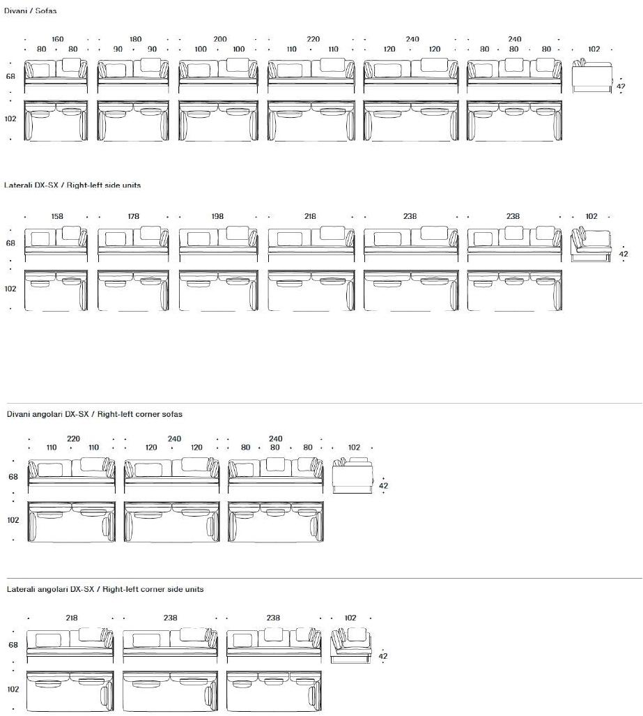 Saba Italia Модульный тканевый диван Livingston sun-id-1346651 - Вид №9