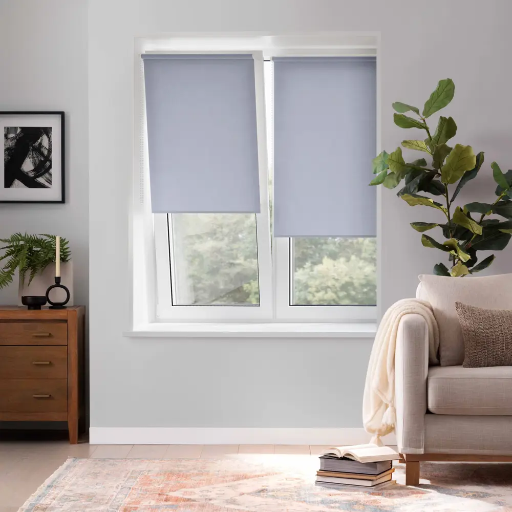 Штора рулонная KREAFORTA Ока 60x160 см серая STLM-2124025 - Вид №8