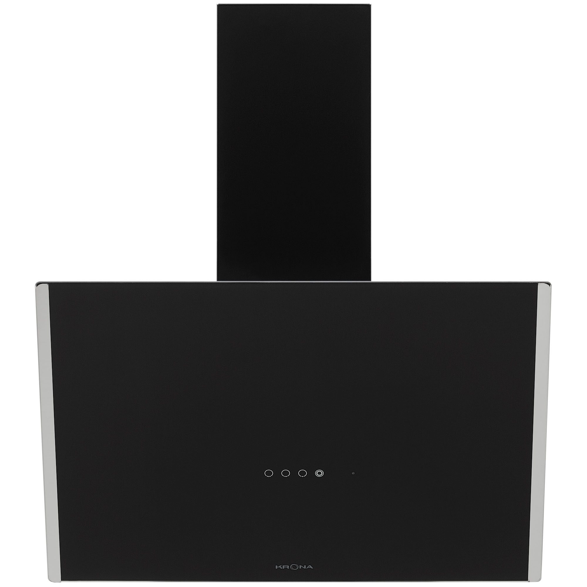 9238743 Вытяжка наклонная KRONA GABRIELE E 600 2 S черный/серебристый KRONA1 STDN-0109750