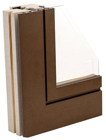 NUSCO Окно из алюминия и дерева с двойным остеклением Sintesyw70 sun-id-1459923 - Вид №1