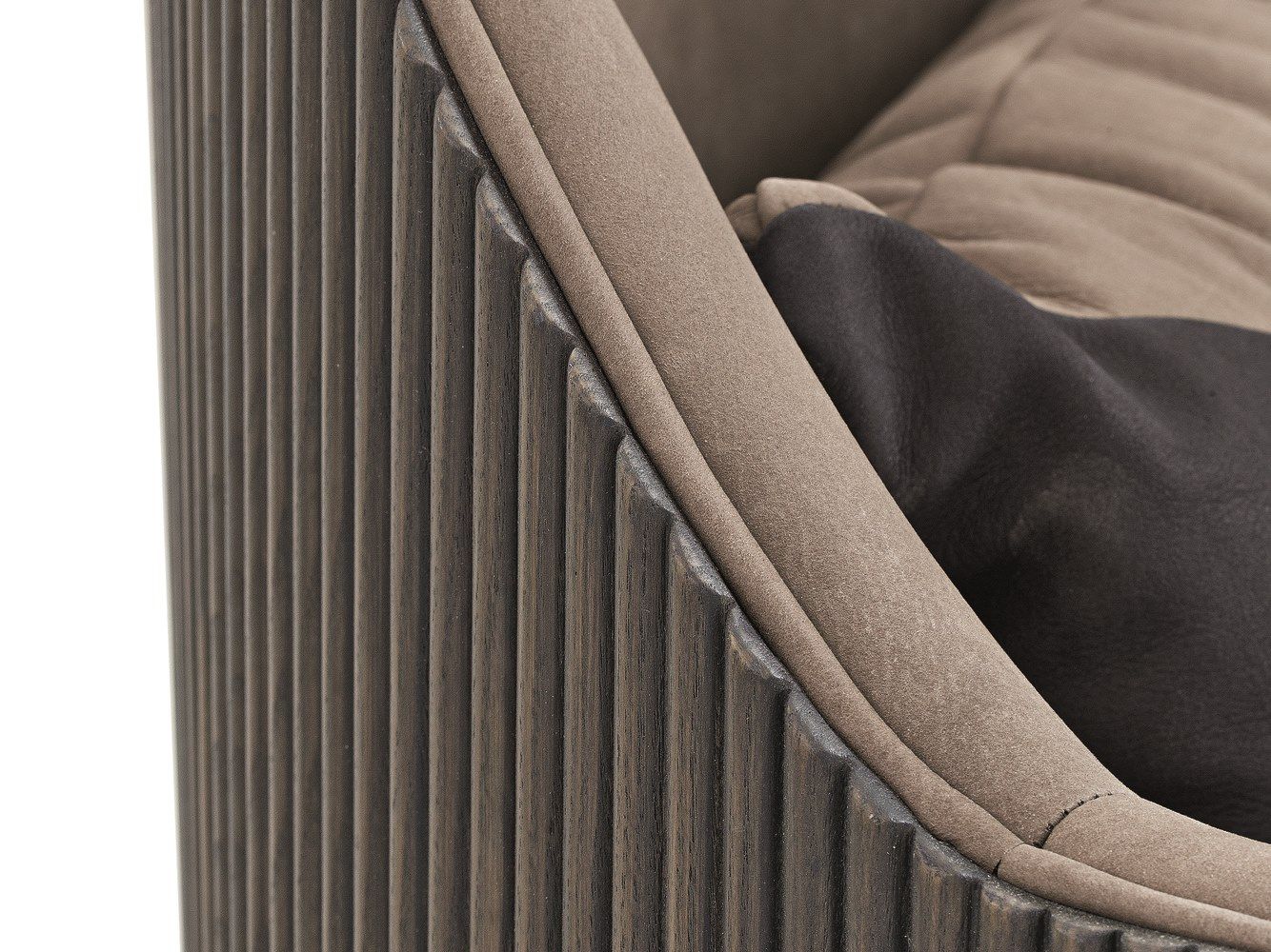 Кресло из нубука с подлокотниками Shake Hege ARCH-00027410 - Вид №2