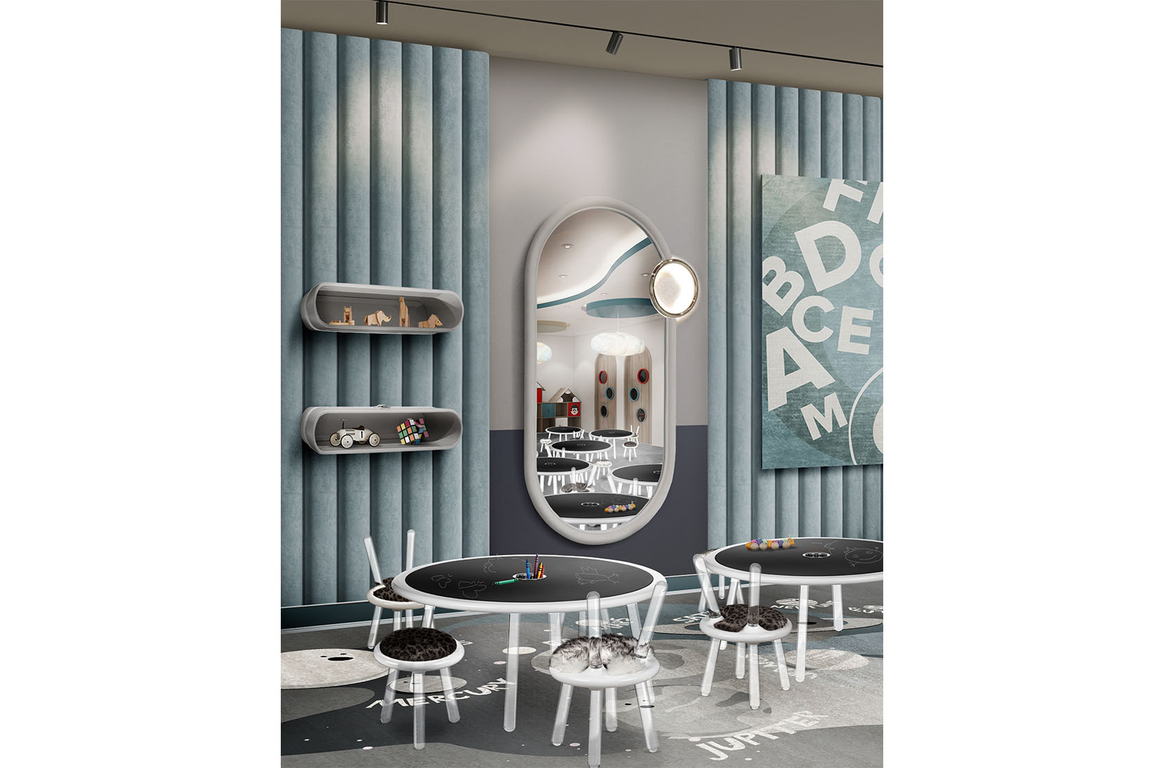 CIST92 Полки в детскую Большое облако Circu  - Вид №22