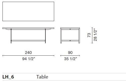 Cappellini Стол в современном стиле Lochness sun-id-1493887 - Вид №4