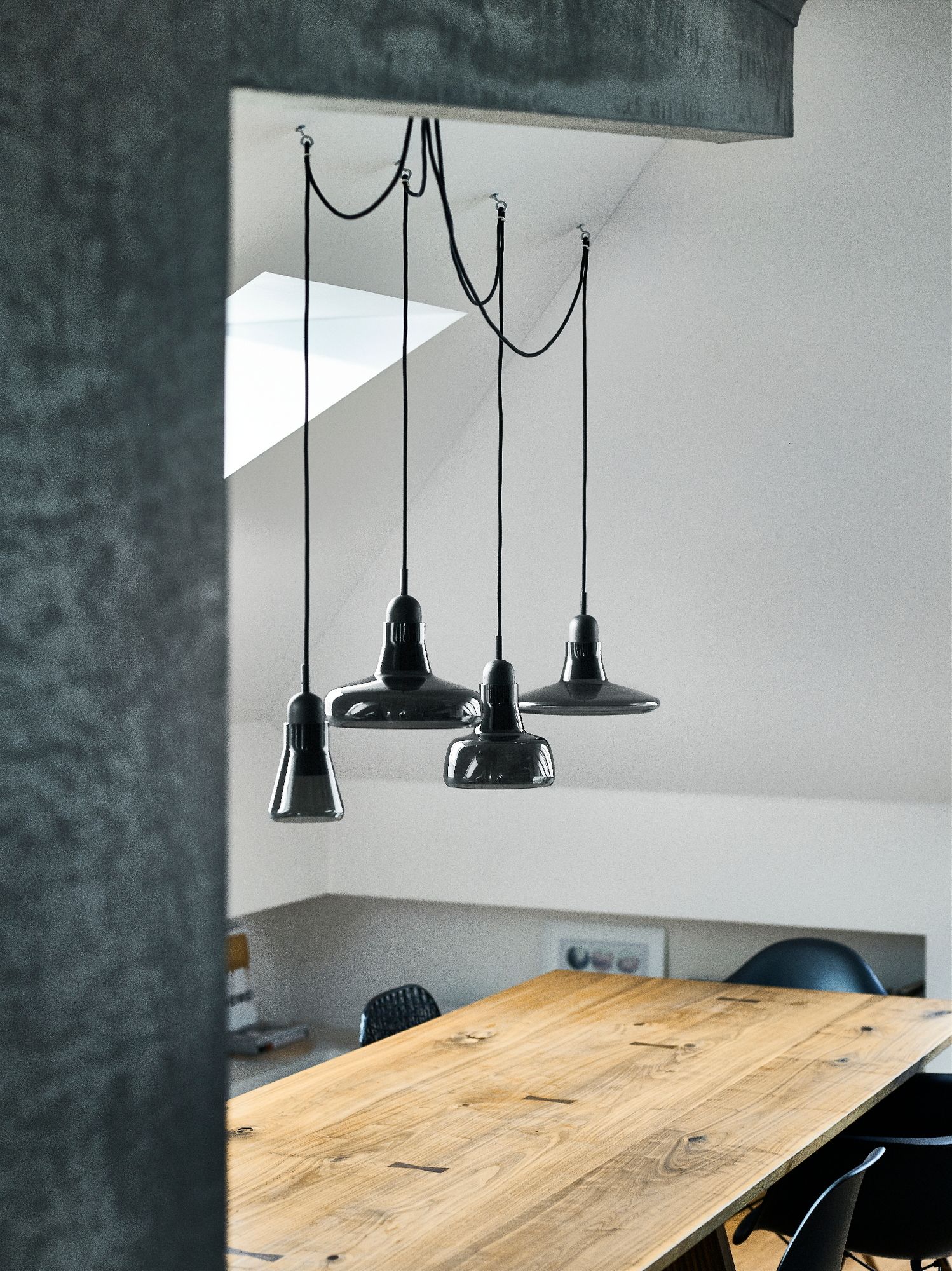 Подвесной светильник из дутого стекла с регулируемой яркостью BROKIS Тени ARCH-00150384 - Вид №24