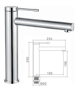 93818281 Смеситель для раковины L1147 STLM-0575894 LEDEME