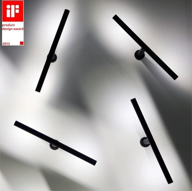 Martinelli Luce Регулируемый настенный светильник из алюминия Colibrì 1410/b/ne Colibri - Вид №1