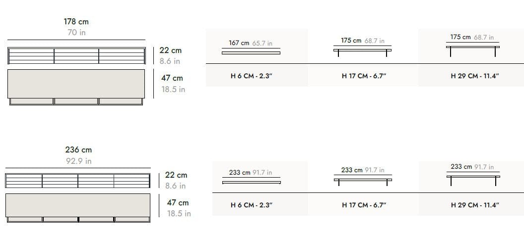 Деревянная прямоугольная консоль с ящиками Punt Sussex ARCH-00063887 - Вид №9
