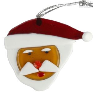 4370 ORIGINALMURANOGLASS Санта Клаус - рождественский декор - муранское стекло OMG  см