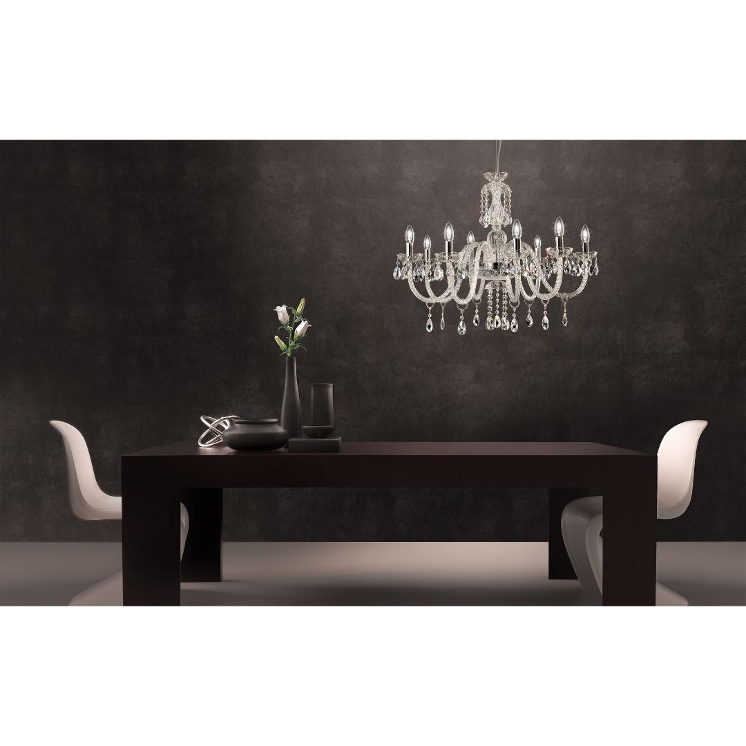 Masiero MILORD 8 T TR glass люстра подвесная 112401 - Вид №1