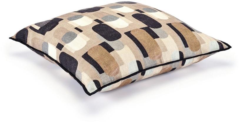 Élitis Подушка из льняной ткани с рисунком sun-id-1464039 - Вид №1