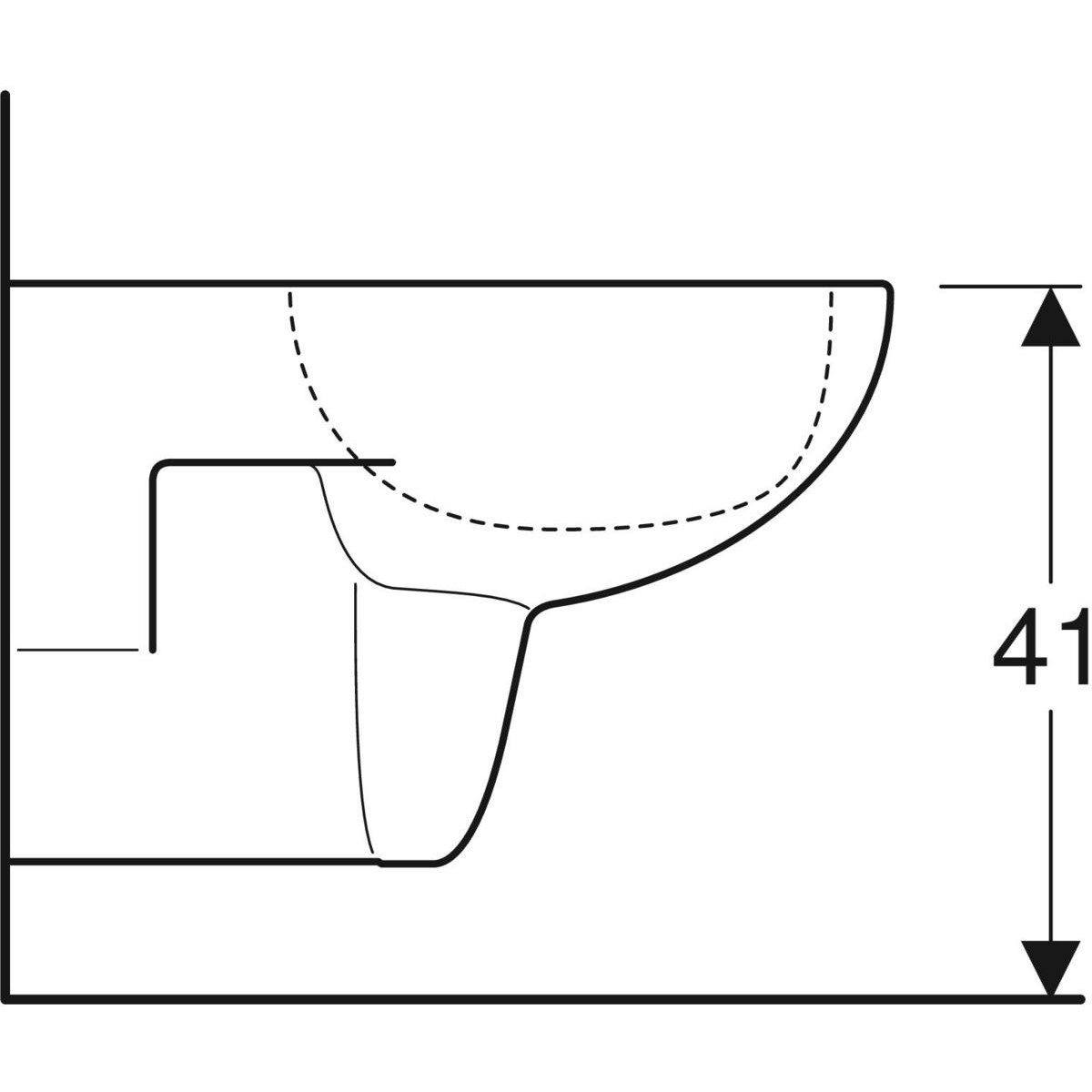 Подвесной туалет в витрине Geberit Fantasia ARCH-00083114 - Вид №6