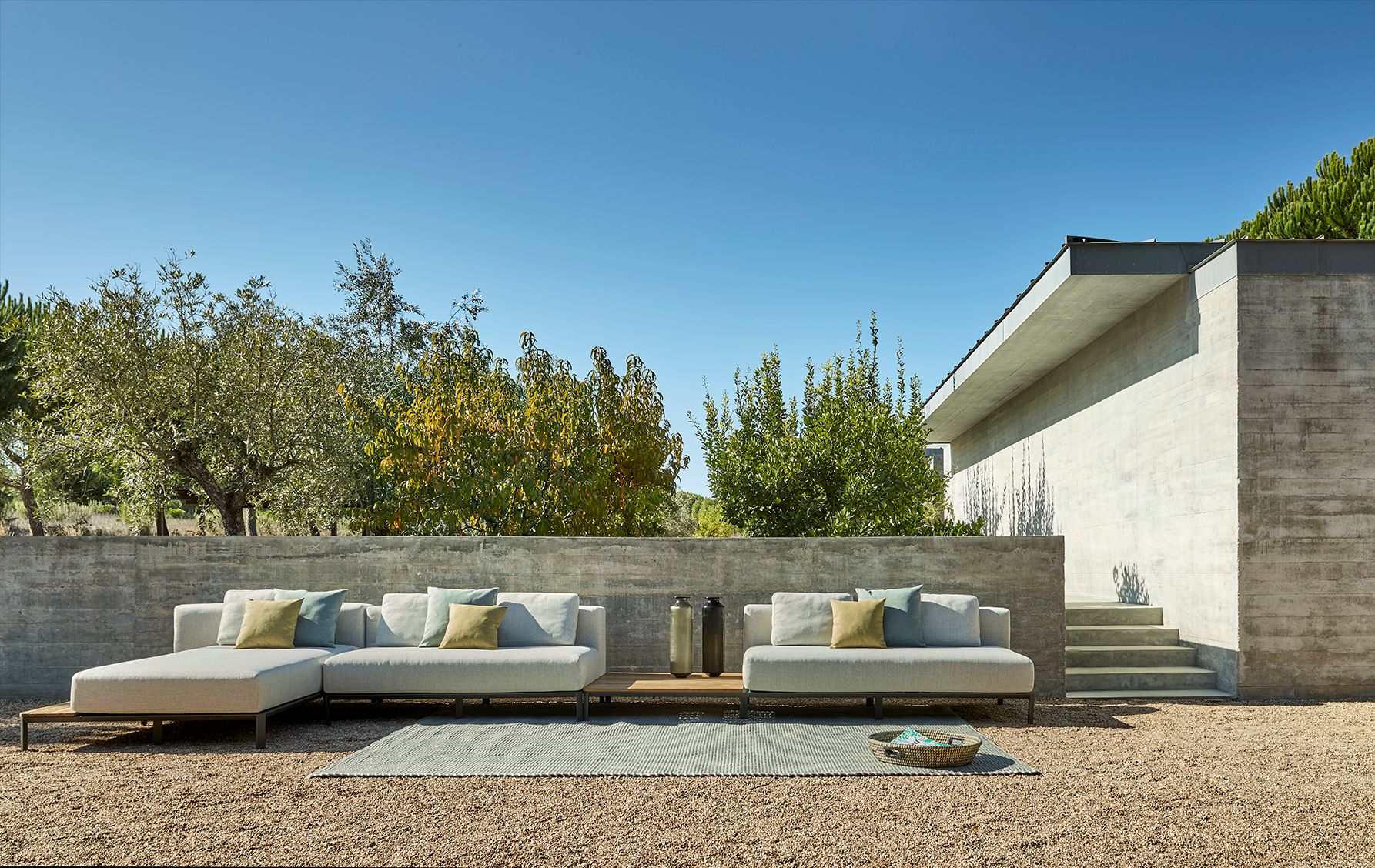 2-местный акриловый тканевый садовый диван Jardinico Mauroo ARCH-00024711 - Вид №2