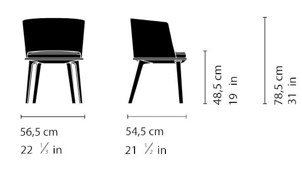 Деревянный стул с мягким сиденьем Very Wood Weekend ARCH-00107641 - Вид №3