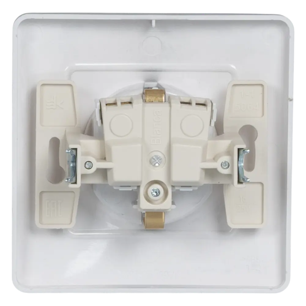 Розетка встраиваемая Systeme Electric Blanca 16 А с заземлением цвет алюминий STLM-2103023 - Вид №4
