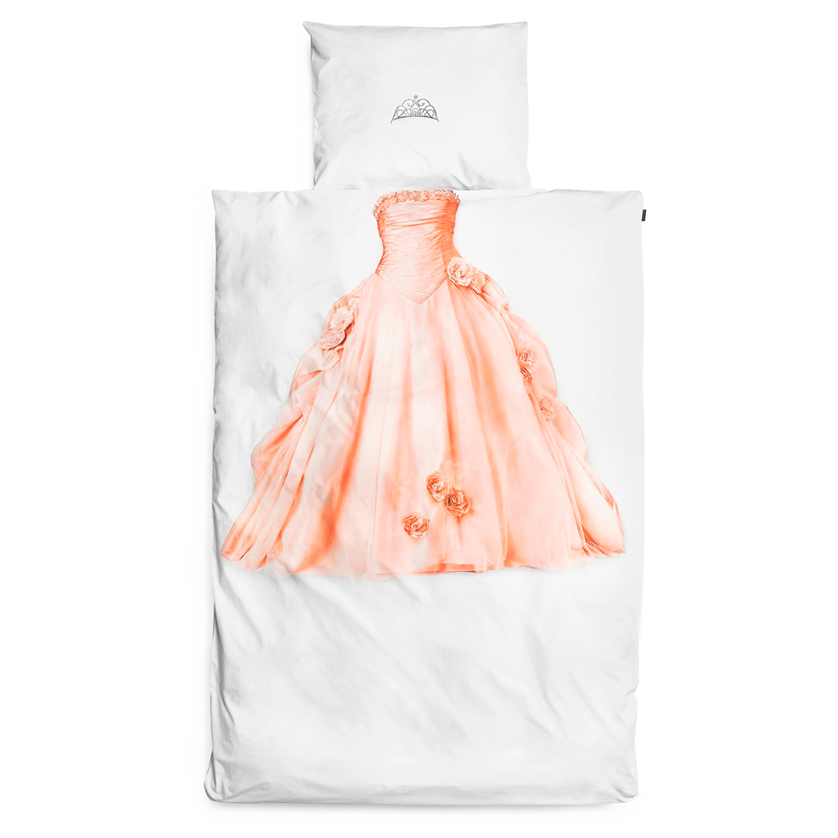 Детское постельное белье односпальное "Принцесса" 150х200 см SNURK  335483 Белый;розовый  - Вид №1