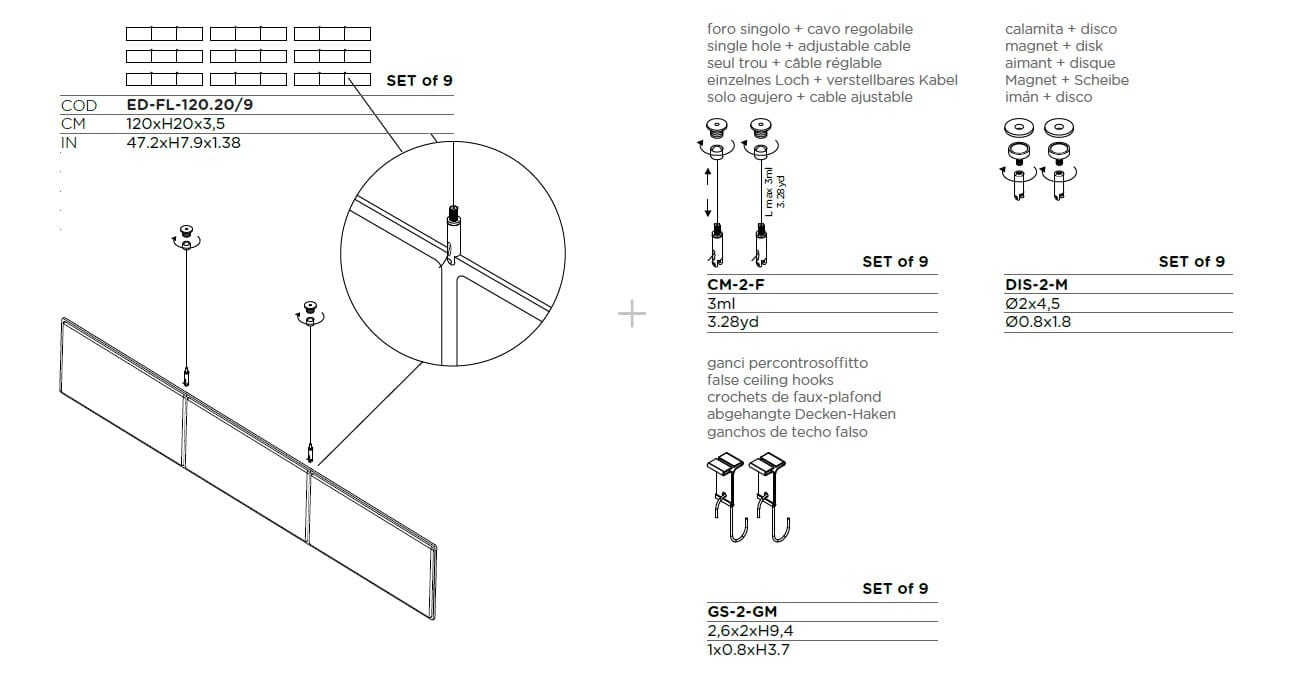 Акустическая панель из полиэфирного волокна Slalom Экоранж ARCH-00007637 - Вид №3