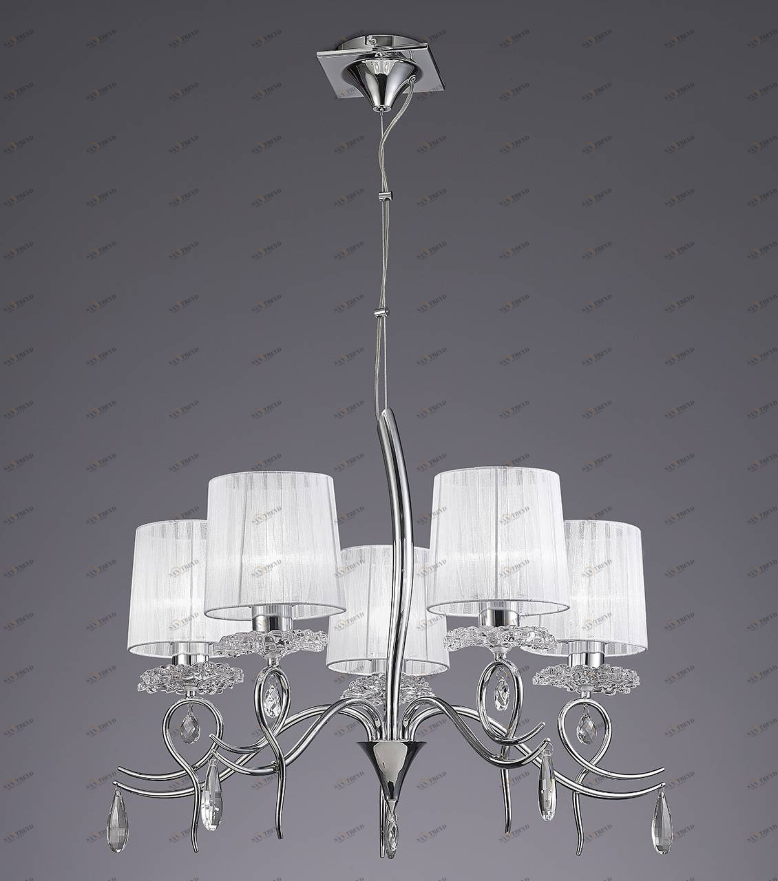 Подвесная люстра Mantra Louise 5271 MANTRA ALEHANDRO WHITE 057628 Белый 