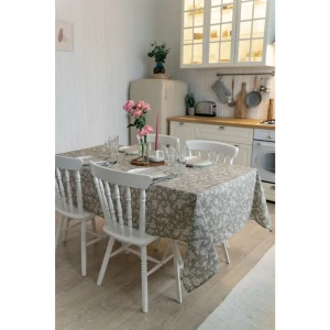 91061319 Скатерть на стол Colorprint Rose Beige прямоугольная 138x220 см мультиколор STLM-0833241