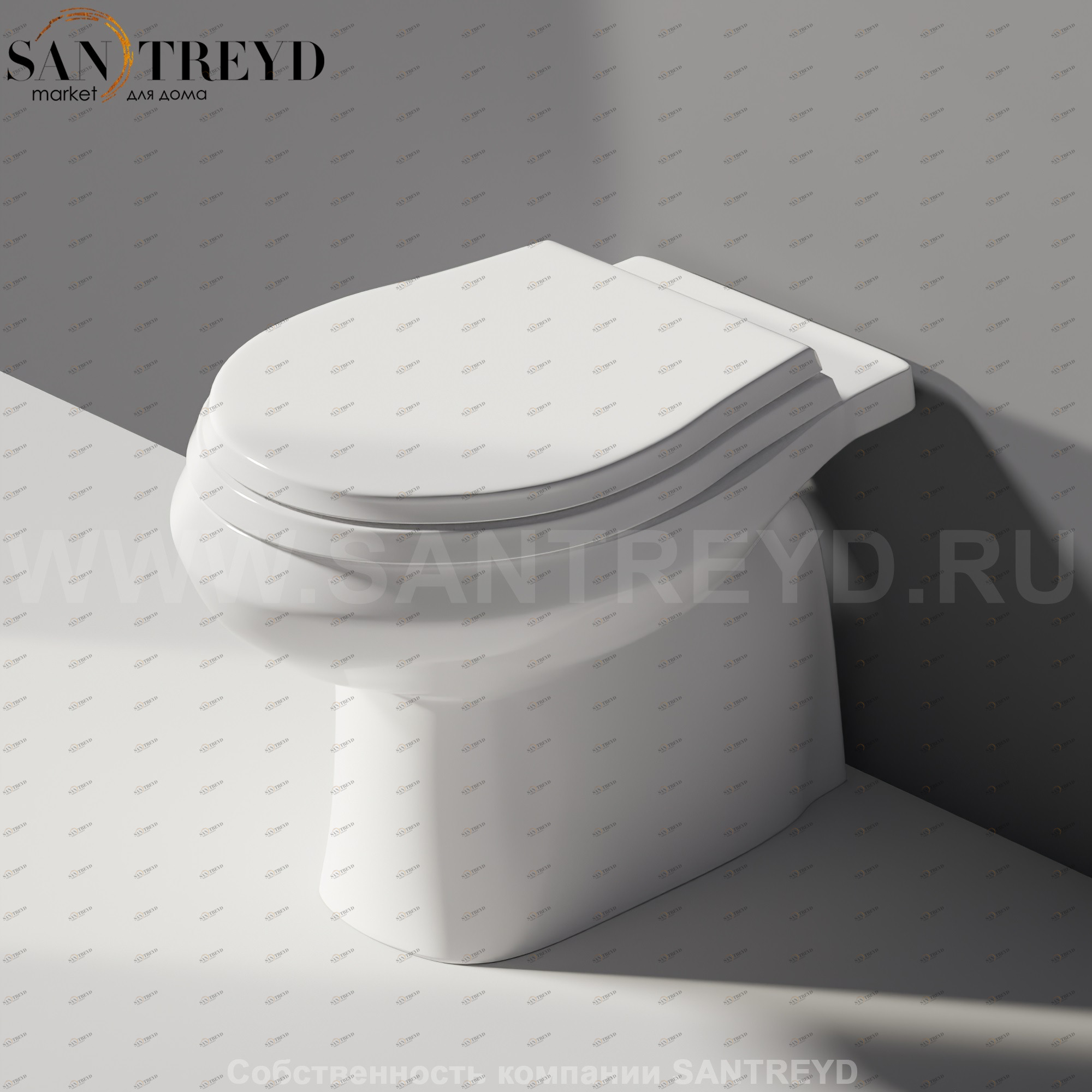 30209016 Приставной унитаз напольный Белый Ceramica Flaminia Metro Италия