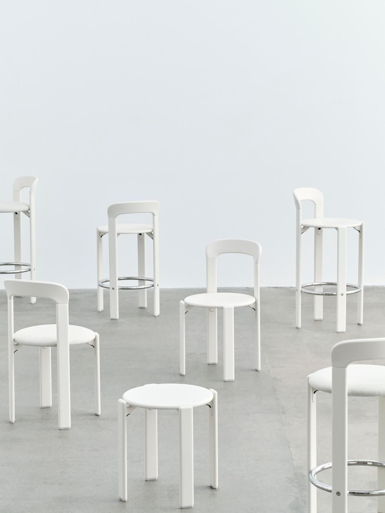 Высокий стул из бука с мягким сиденьем Hay Rey ARCH-00078935 - Вид №12