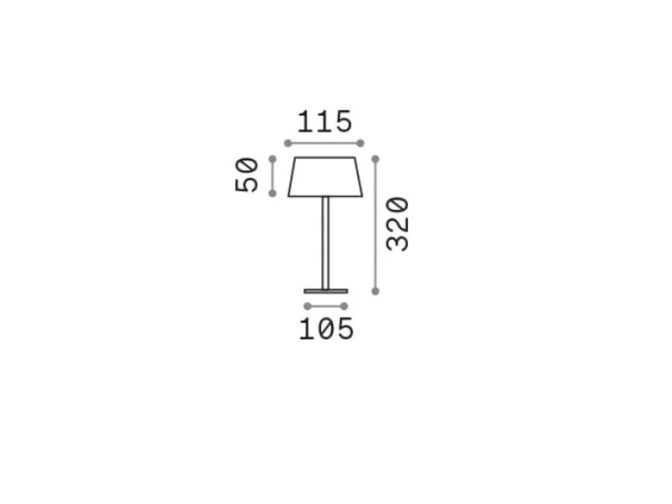 Настольная лампа на открытом воздухе с батарейным питанием Ideal Lux Pure ARCH-00010923 - Вид №3