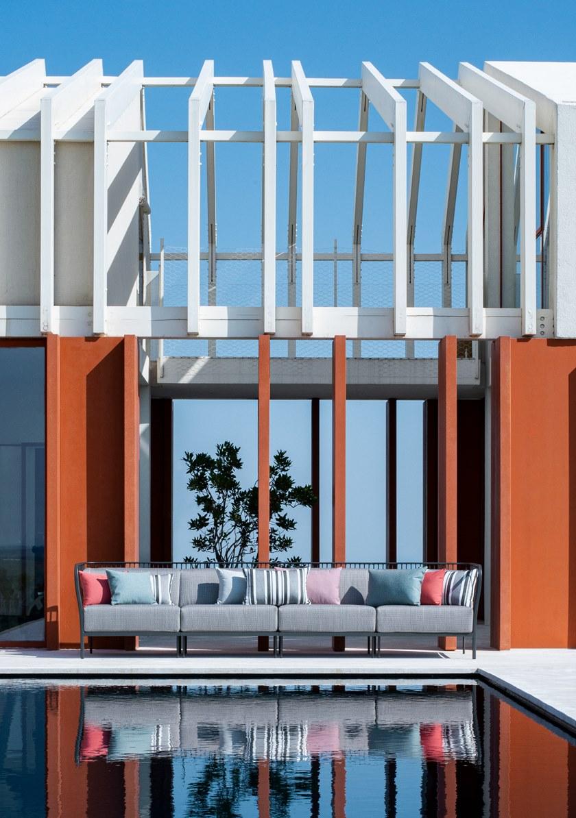 emu Квадратный тканевый садовый пуф Cannolè 1085 - Вид №8