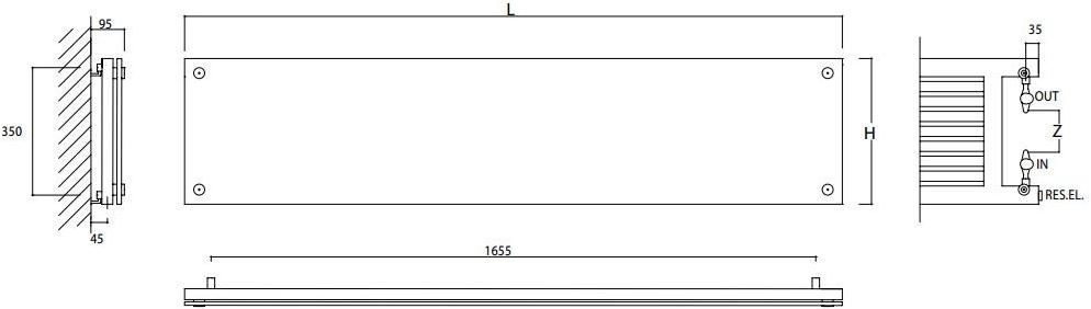 SCIROCCO H Стальной и стеклянный радиатор Design sun-id-1395065 - Вид №5