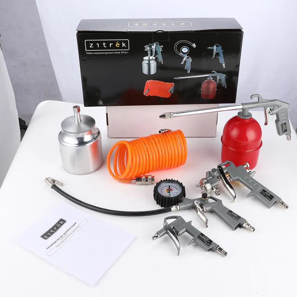 91575378 Набор пневматических инструментов Zitrek 5PCS-1, 5 предметов STLM-0847723